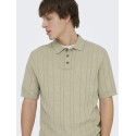 ONLY & SONS Sofus Kortærmet Strik Polo -  Pure Cashmere