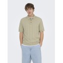 ONLY & SONS Sofus Kortærmet Strik Polo -  Pure Cashmere