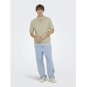 ONLY & SONS Sofus Kortærmet Strik Polo -  Pure Cashmere
