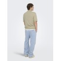 ONLY & SONS Sofus Kortærmet Strik Polo -  Pure Cashmere