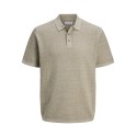 JACK & JONES George Kortærmet Strik Polo - Coriander