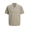 JACK & JONES George Kortærmet Strik Polo - Coriander