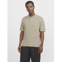 JACK & JONES George Kortærmet Strik Polo - Coriander