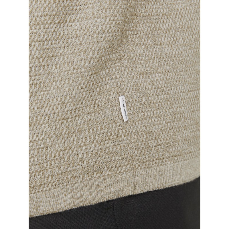 JACK & JONES George Kortærmet Strik Polo - Coriander