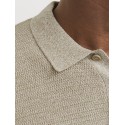 JACK & JONES George Kortærmet Strik Polo - Coriander