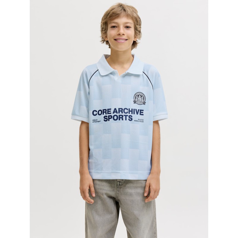 JACK & JONES Junior Breeze Fodbold Mesh Kortærmet T-shirt - Omphalodes