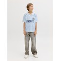 JACK & JONES Junior Breeze Fodbold Mesh Kortærmet T-shirt - Omphalodes