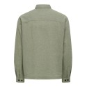 ONLY & SONS Caiden langærmet Hør Skjorte - Swamp