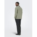 ONLY & SONS Caiden langærmet Hør Skjorte - Swamp