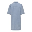 ONLY Belle Denim S/S Kjole - Light Blue Denim