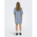 ONLY Belle Denim S/S Kjole - Light Blue Denim