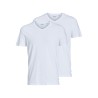 JACK & JONES Basic V-hals 2-Pak T-shirt - Hvid