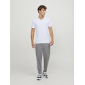 JACK & JONES Basic V-hals 2-Pak T-shirt - Hvid