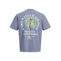 JJ REBEL Christian Kortærmet T-shirt - Folkestone Gray