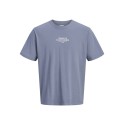 JJ REBEL Christian Kortærmet T-shirt - Folkestone Gray