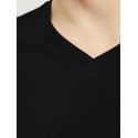 JACK & JONES Basic V-hals 2-Pak T-shirt - Sort