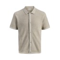 JACK & JONES George Kortærmet Strik Polo - Coriander