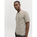 JACK & JONES George Kortærmet Strik Polo - Coriander