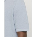 JACK & JONES George Kortærmet Strik Polo -  Chambray Blue