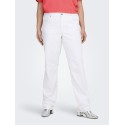 ONLY CARMAKOMA Willy Straight Jeans- White Denim