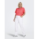 ONLY CARMAKOMA Willy Straight Jeans- White Denim