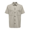 ONLY & SONS New Kodyl Kortærmet Skjorte - Silver Lining