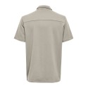 ONLY & SONS New Kodyl Kortærmet Skjorte - Silver Lining