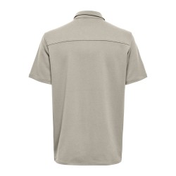 ONLY & SONS New Kodyl Kortærmet Skjorte - Silver Lining