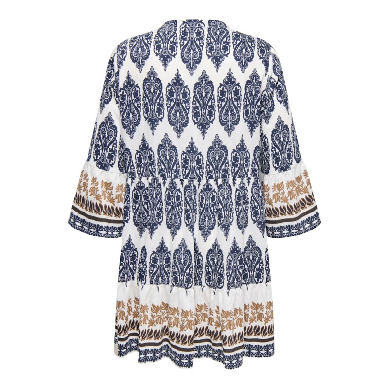 ONLY CARMAKOMA Havana Trekvart ærmet kjole -  Cloud Dancer