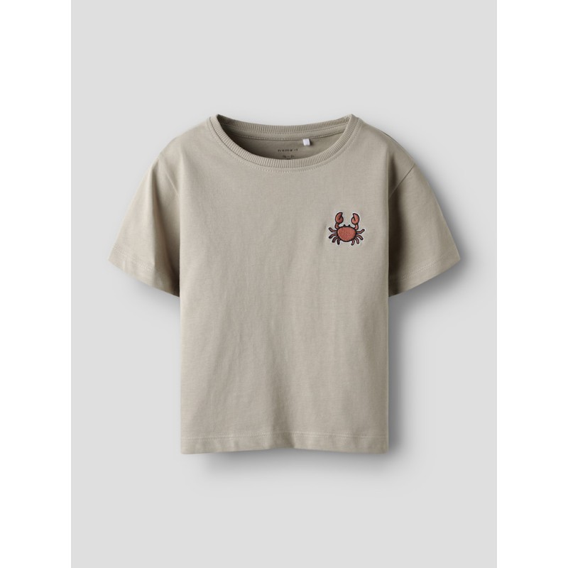 NAME IT MINI Frank Kortærmet T-shirt - Aluminium