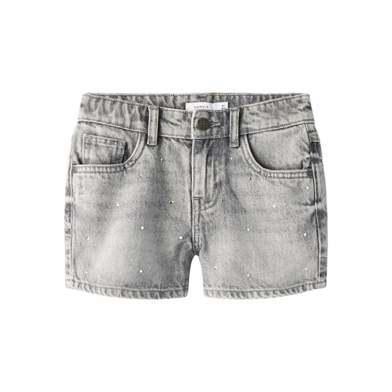 NAME IT KIDS Rose Denim Shorts 6042 - Light Grey Denim