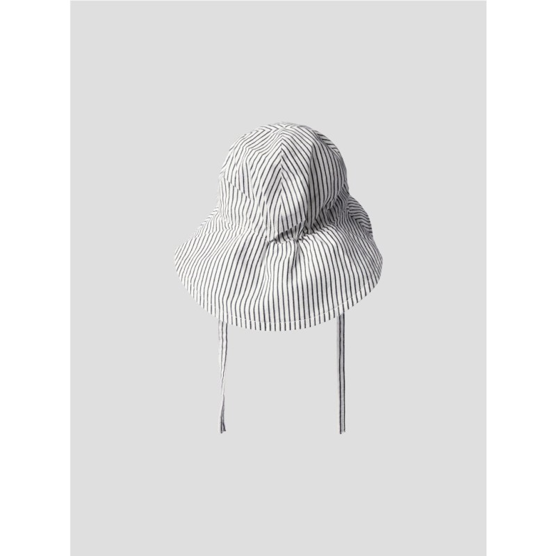 NAME IT BABY Far Stribet Hat - Cloud Dancer