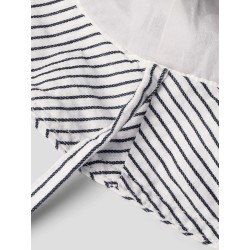 NAME IT BABY Far Stribet Hat - Cloud Dancer