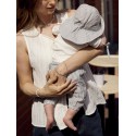 NAME IT BABY Far Stribet Hat - Cloud Dancer