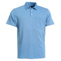 ROBERTO Nalin kortærmet polo - Middle Blue