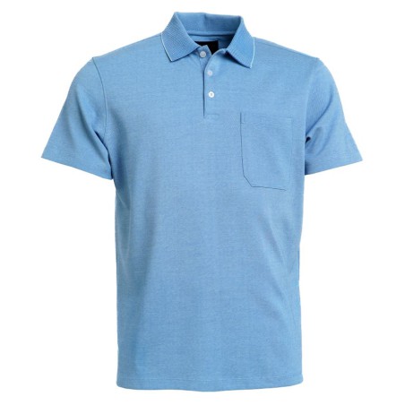 ROBERTO Nalin kortærmet polo - Middle Blue