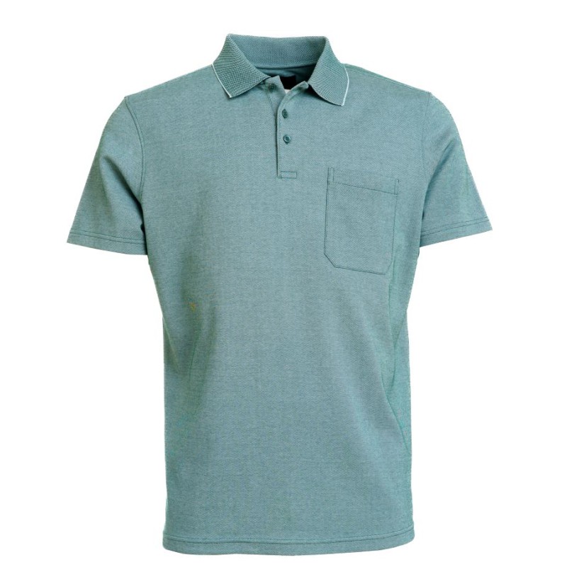 ROBERTO Nalin kortærmet polo - Covert Green