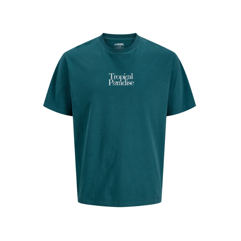 JJ REBEL Christian Kortærmet T-shirt - Mediterranea