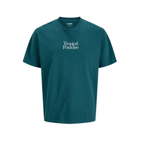 JJ REBEL Christian Kortærmet T-shirt - Mediterranea