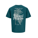 JJ REBEL Christian Kortærmet T-shirt - Mediterranea
