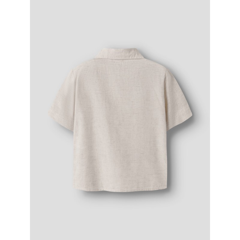 NAME IT Mini Faher Kortærmet Skjorte - Peyote Melange