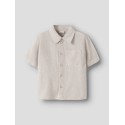 NAME IT Mini Faher Kortærmet Skjorte - Peyote Melange