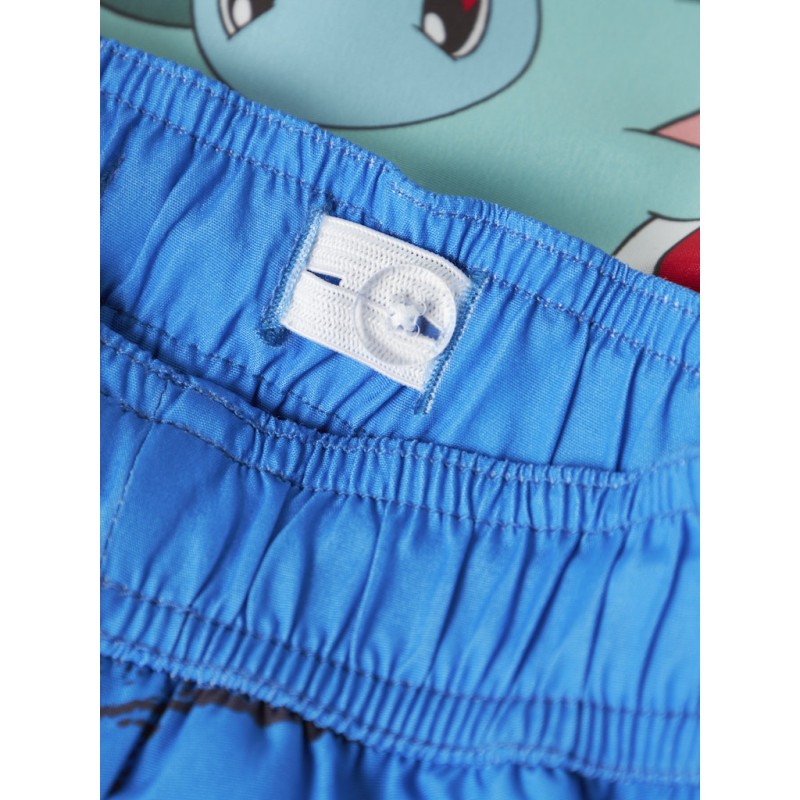NAME IT Mini Meer Pokemon Lange Badeshorts - Electric Blue Lemona