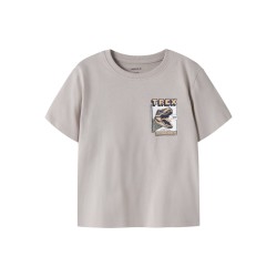 NAME IT Mini Velix Regular T-shirt - Chateau Gray