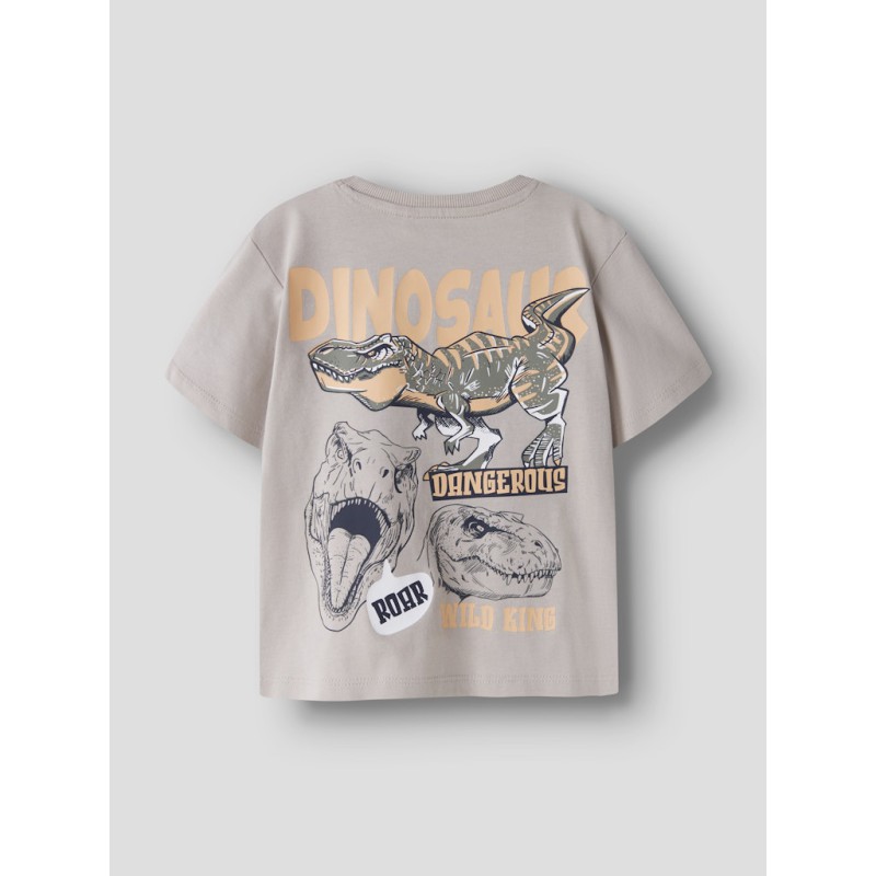 NAME IT Mini Velix Regular T-shirt - Chateau Gray