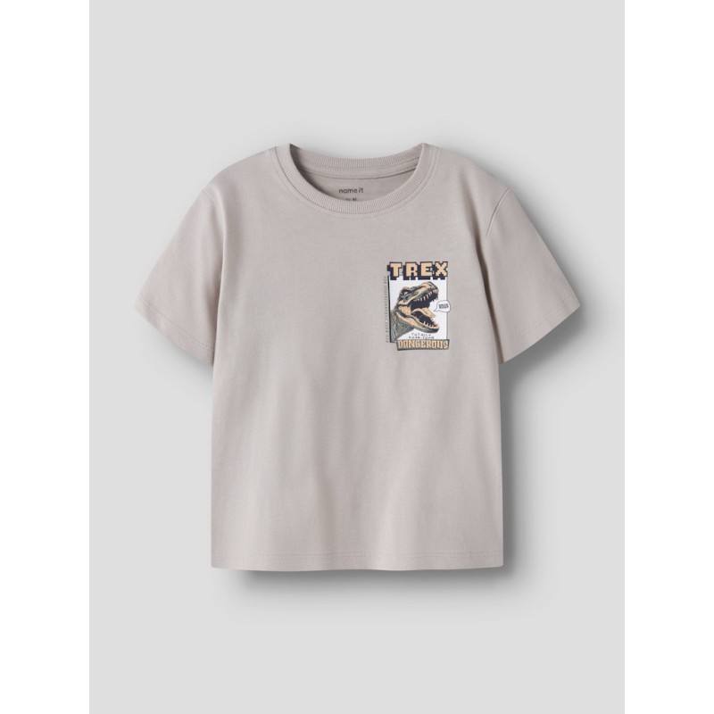 NAME IT Mini Velix Regular T-shirt - Chateau Gray