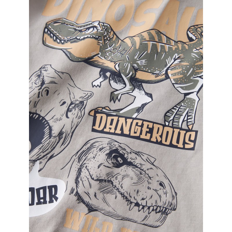 NAME IT Mini Velix Regular T-shirt - Chateau Gray