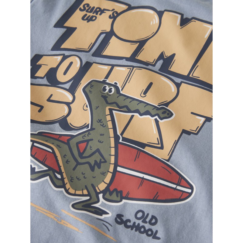 NAME IT Mini Velix Regular T-shirt - Blue Fog