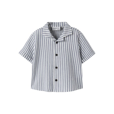 NAME IT Mini Denis Kortærmet Skjorte - Vintage Indigo