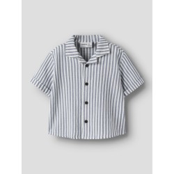 NAME IT Mini Denis Kortærmet Skjorte - Vintage Indigo